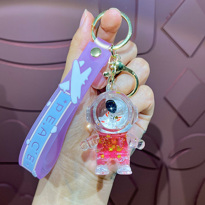 Wholesale Cute Cartoon Astronaut Spaceman Couple Keychain